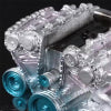 8 - Cylinder Resin Simulation Car Engine Model Kit. A Full - Metal DIY Assembly Toy for Car Enthusiasts